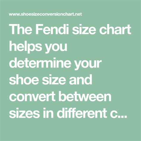 fendi size guide women s.